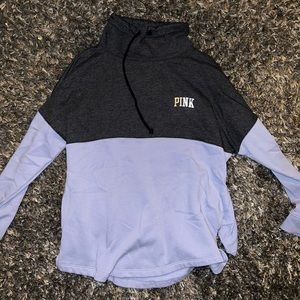 Pink Victoria Secret Cowl Neck Hoodie Size Small